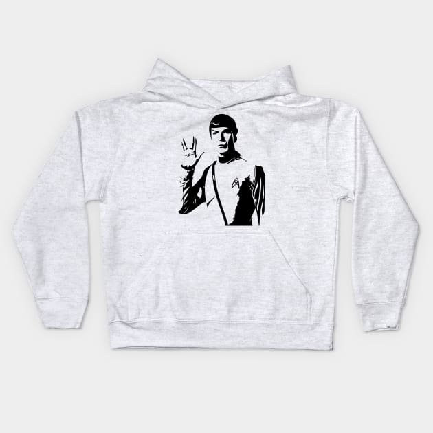 Spock Kids Hoodie by horrorshirt